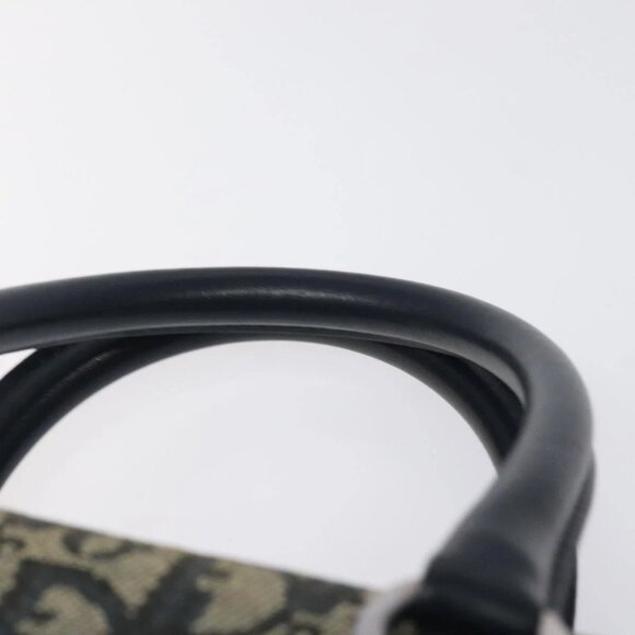 Christian Dior Trotter Canvas Hand Bag Navy Auth 126883 - Picture 9 of 16